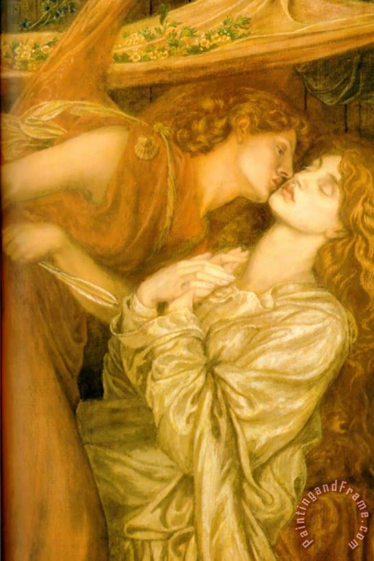 Dante Gabriel Rossetti Dante's Dream at The Time of The Death of Beatrice [detail] Art Print
